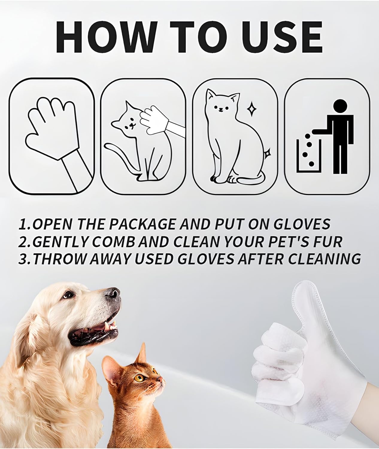 Gooodboi™ Instant Bath-Pet Cleaning Gloves